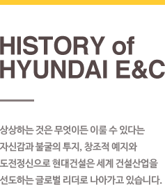 history of hyundai e&c 