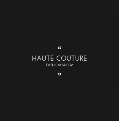 haute couture fashion show